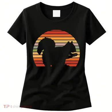 Retro Squirrel Silhouette Women's T-Shirt