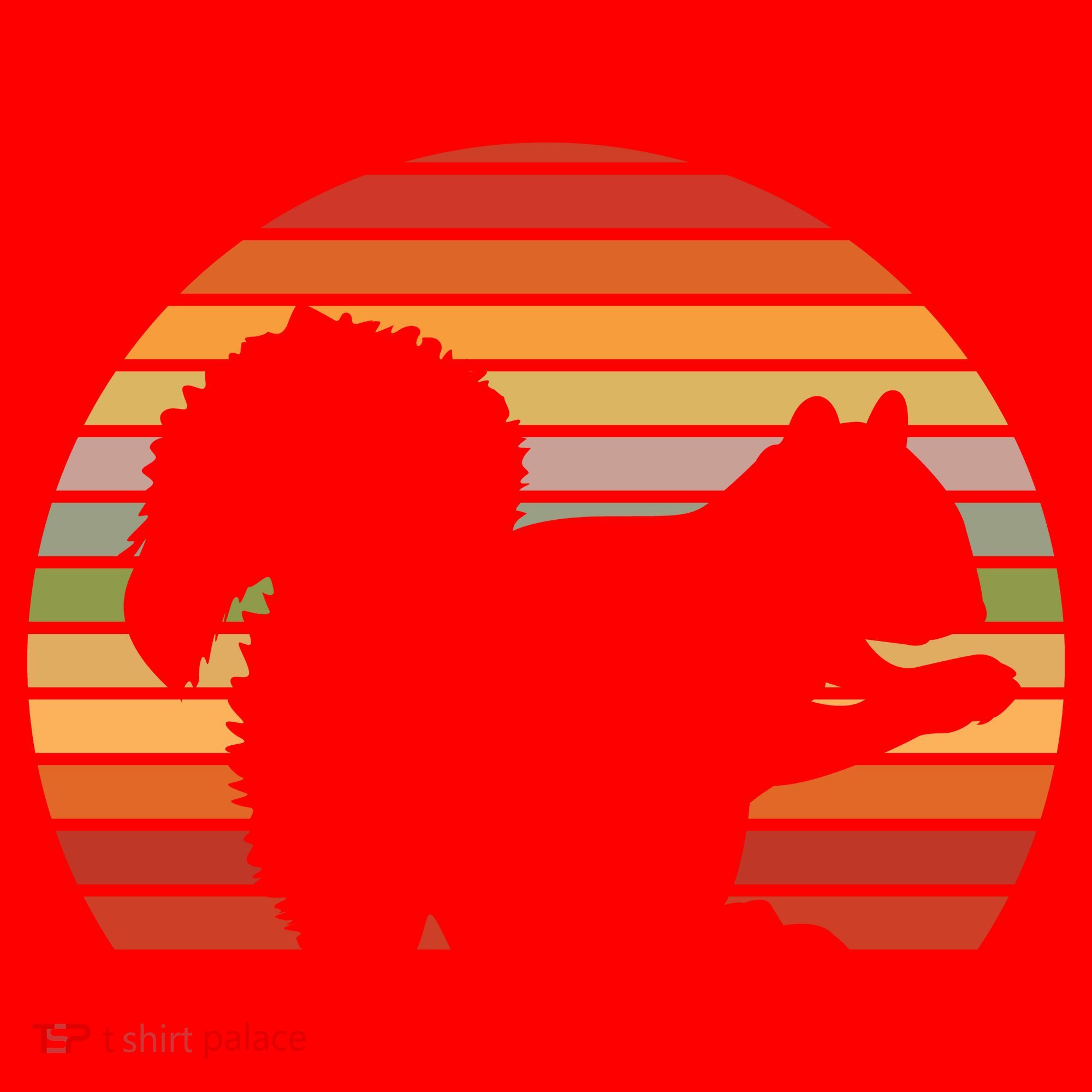 Retro Squirrel Silhouette Santa Hat