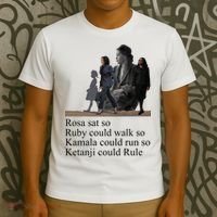 Rosa Sat So Ruby Could Walk So Kamala Could Run So Ketanji Could Rule T-Shirt thumb 3