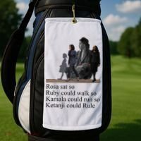Rosa Sat So Ruby Could Walk So Kamala Could Run So Ketanji Could Rule Golf Towel thumb 2