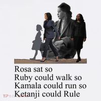 Rosa Sat So Ruby Could Walk So Kamala Could Run So Ketanji Could Rule Golf Towel thumb 3