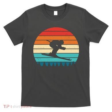 Retro Ski Sunset Vintage Sport T-Shirt