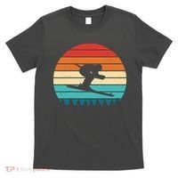 Retro Ski Sunset Vintage Sport T-Shirt thumb 0