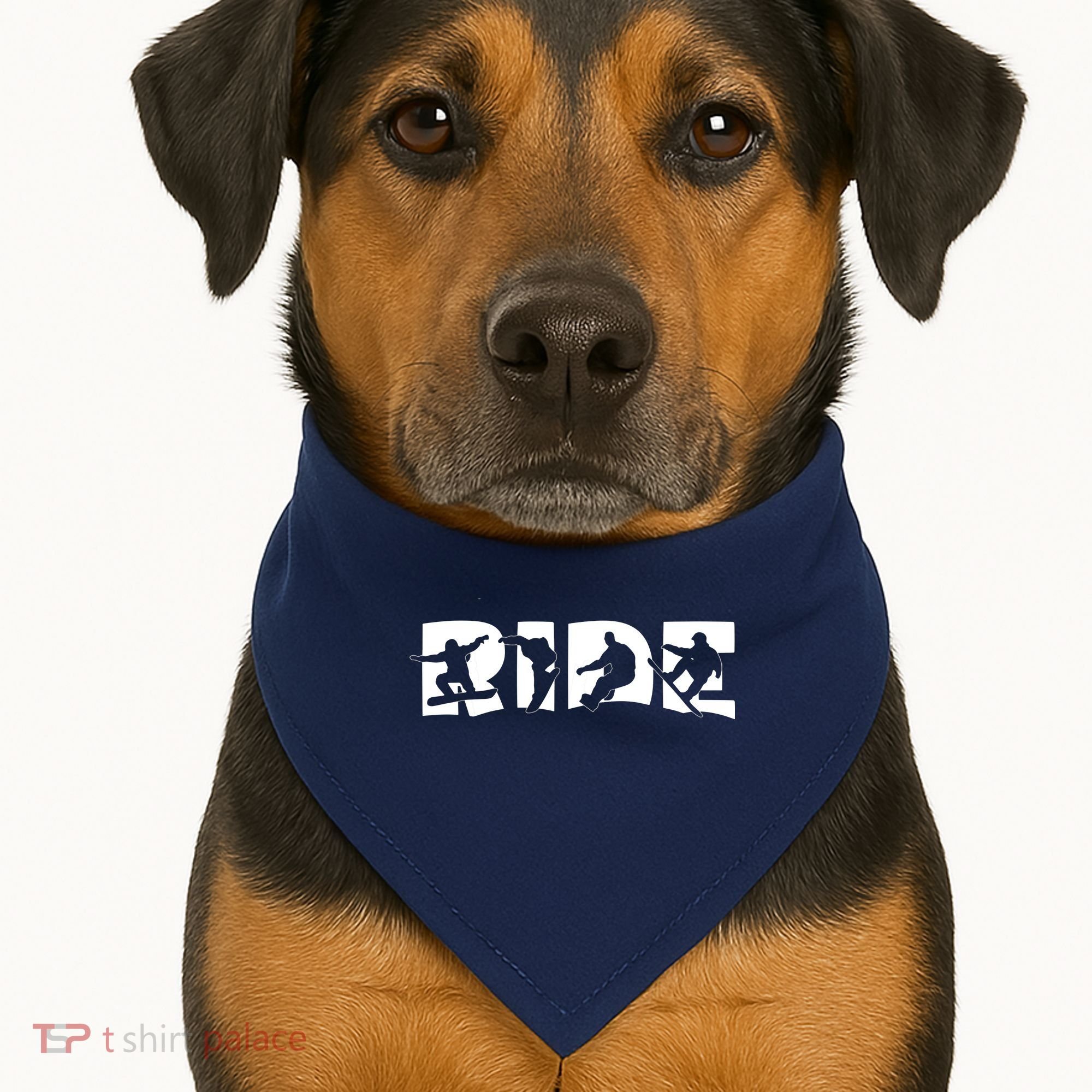 RIDE Snowboard Snowboarding Gift, Snowboarding USA-Made Doggie Bandana