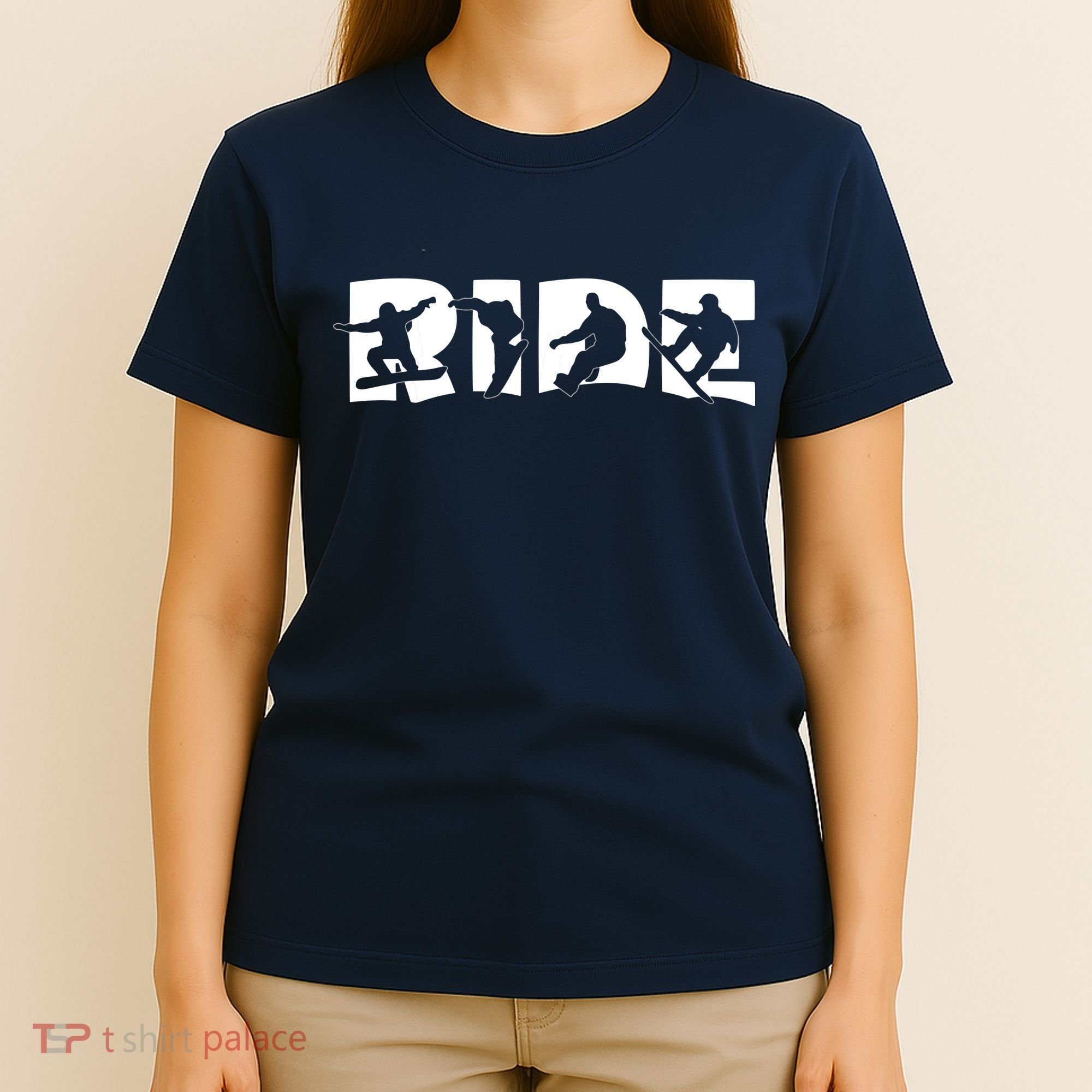 RIDE Snowboard Snowboarding Gift, Snowboarding T-Shirt