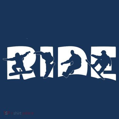 RIDE Snowboard Snowboarding Gift, Snowboarding T-Shirt