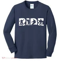 RIDE Snowboard Snowboarding Gift, Snowboarding Kids Long Sleeve Shirt thumb 0