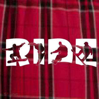 RIDE Snowboard Snowboarding Gift, Snowboarding Women's Flannel Plaid Pajama Pants