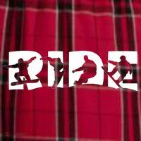RIDE Snowboard Snowboarding Gift, Snowboarding Women's Flannel Plaid Pajama Pants thumb 2