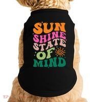 Retro Sun Shine On My Mind Vacation Doggie Tank thumb 0