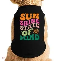 Retro Sun Shine On My Mind Vacation Doggie Tank thumb 0