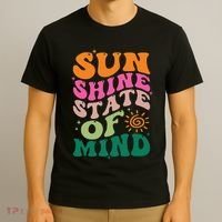 Retro Sun Shine On My Mind Vacation T-Shirt thumb 3