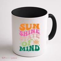 Retro Sun Shine On My Mind Vacation Coffee Mug thumb 1