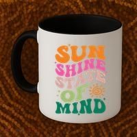 Retro Sun Shine On My Mind Vacation Coffee Mug thumb 2