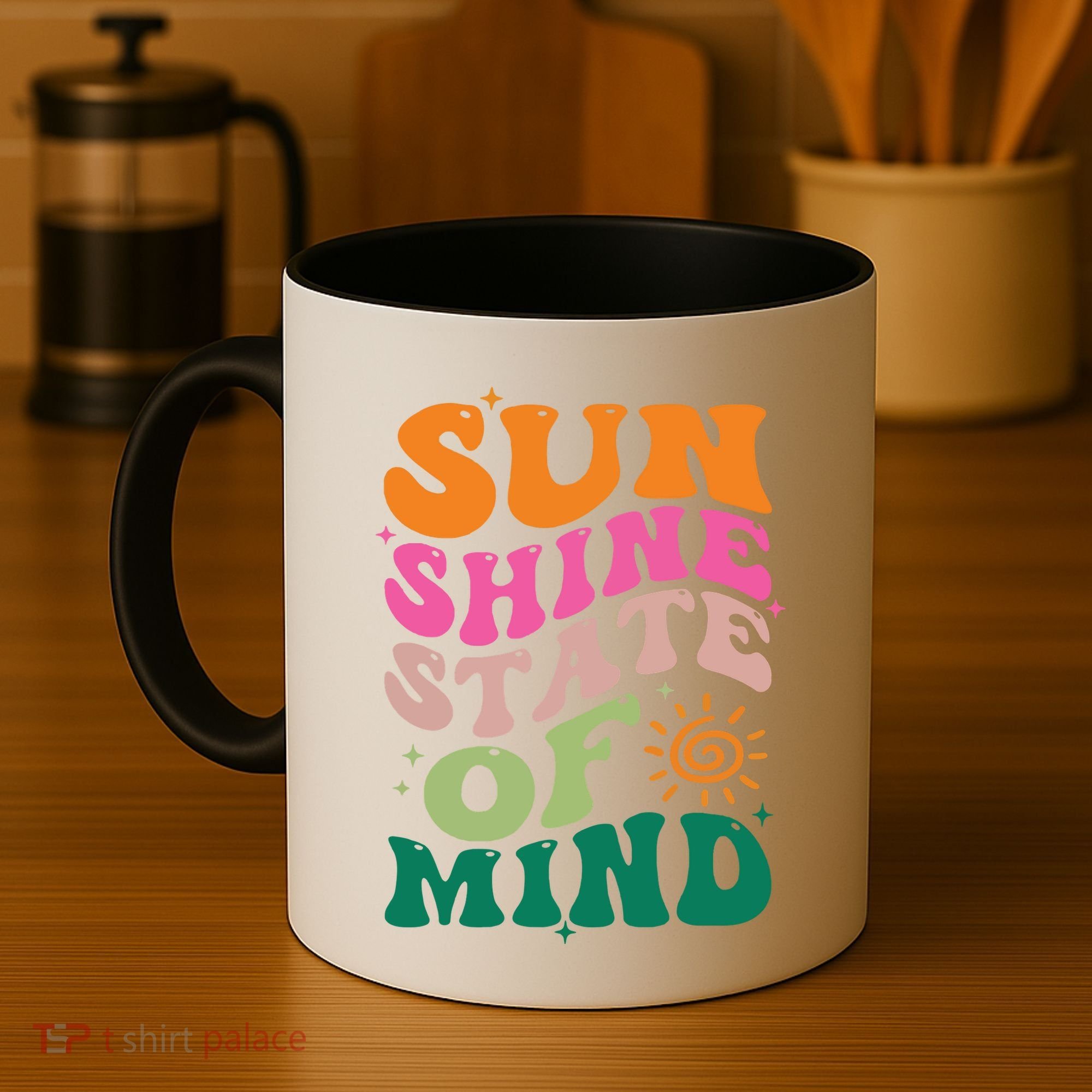 Retro Sun Shine On My Mind Vacation Coffee Mug
