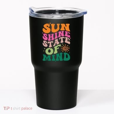Retro Sun Shine On My Mind Vacation Tumbler