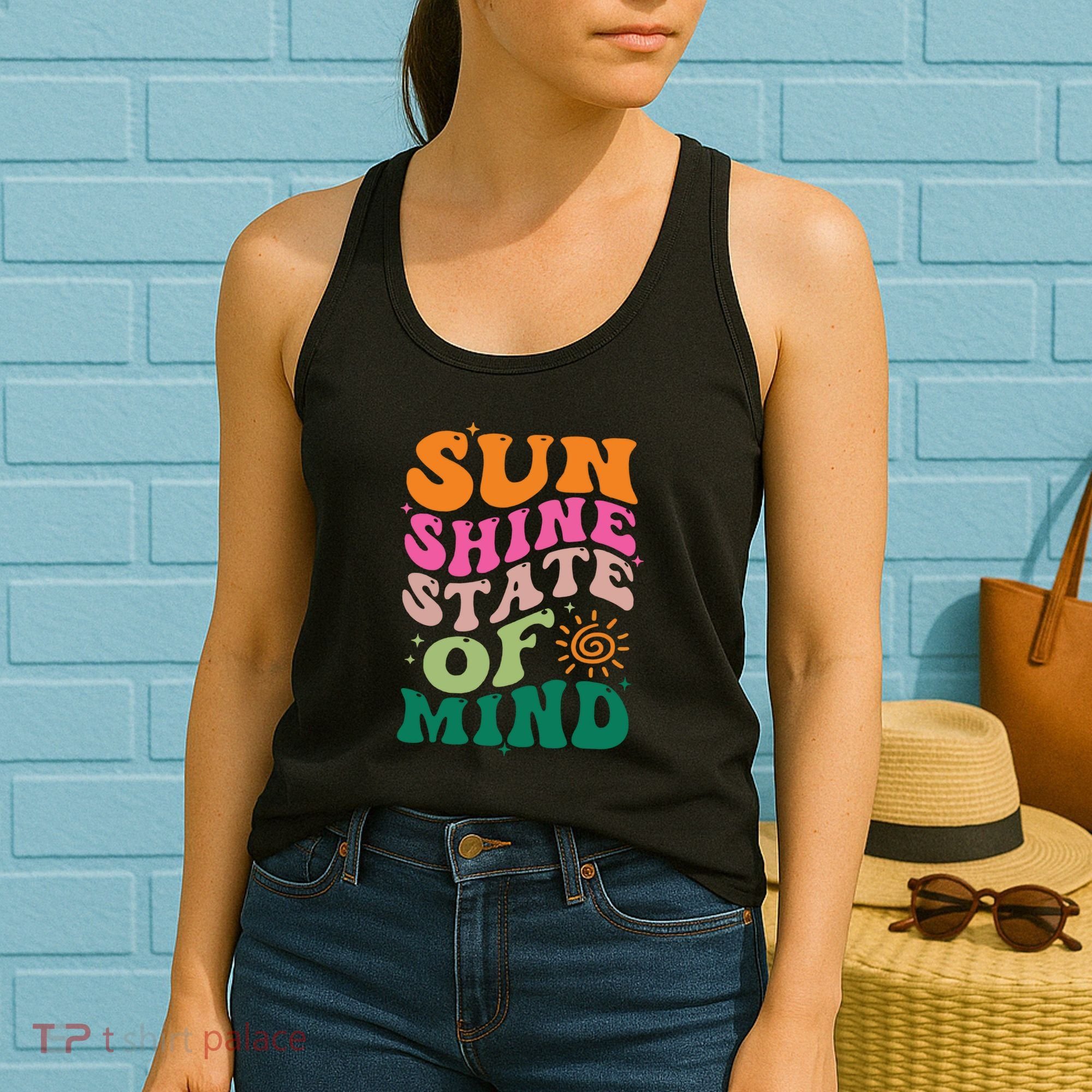 Retro Sun Shine On My Mind Vacation Women's Tank Top