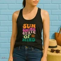 Retro Sun Shine On My Mind Vacation Women's Tank Top thumb 2