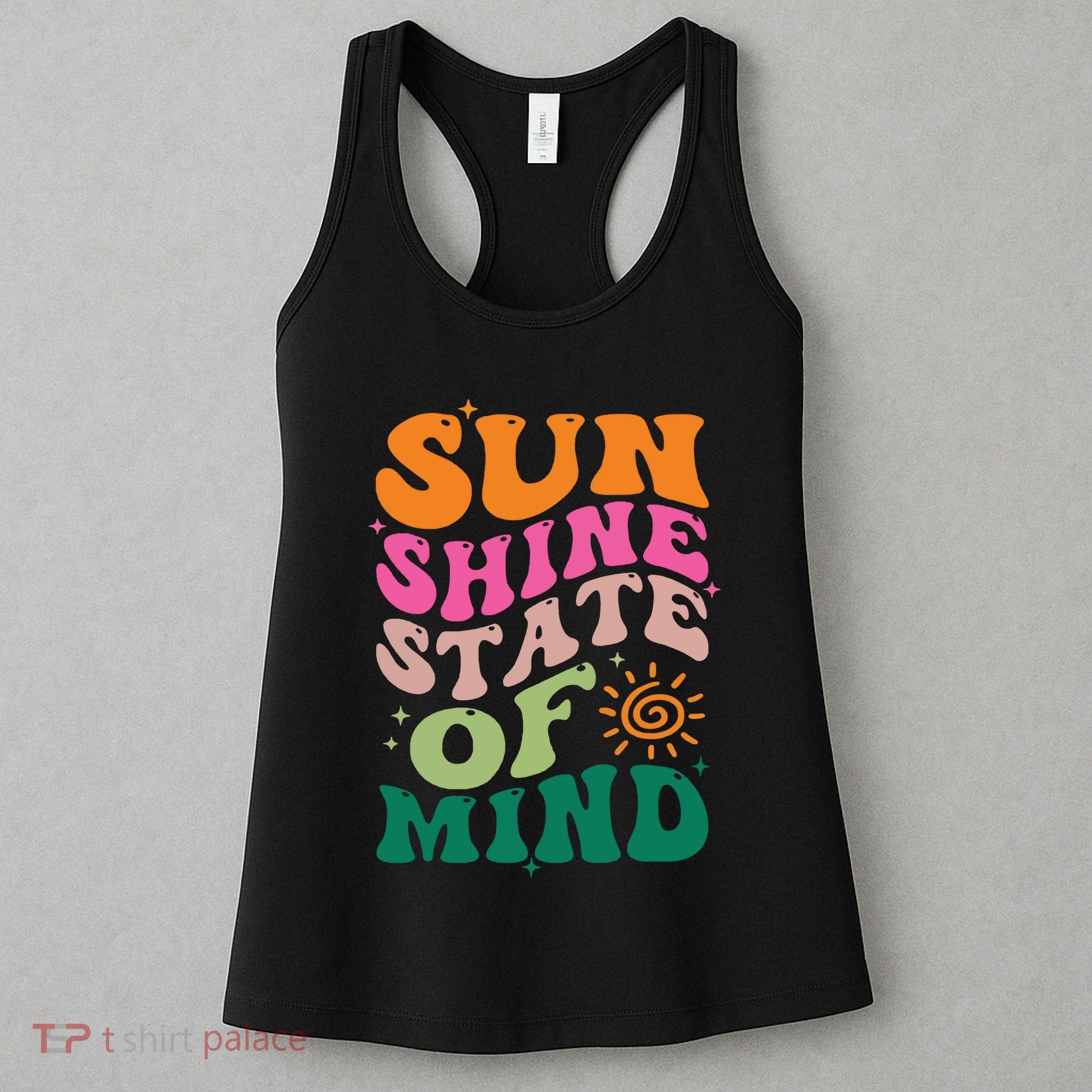 Retro Sun Shine On My Mind Vacation Women's Tank Top