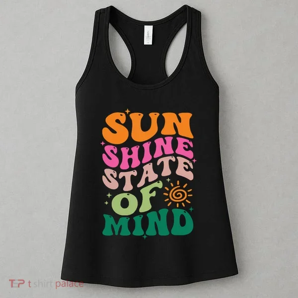 Retro Sun Shine On My Mind Vacation Women's Tank Top