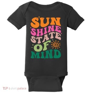 Retro Sun Shine On My Mind Vacation Baby Bodysuit