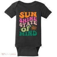 Retro Sun Shine On My Mind Vacation Baby Bodysuit thumb 0
