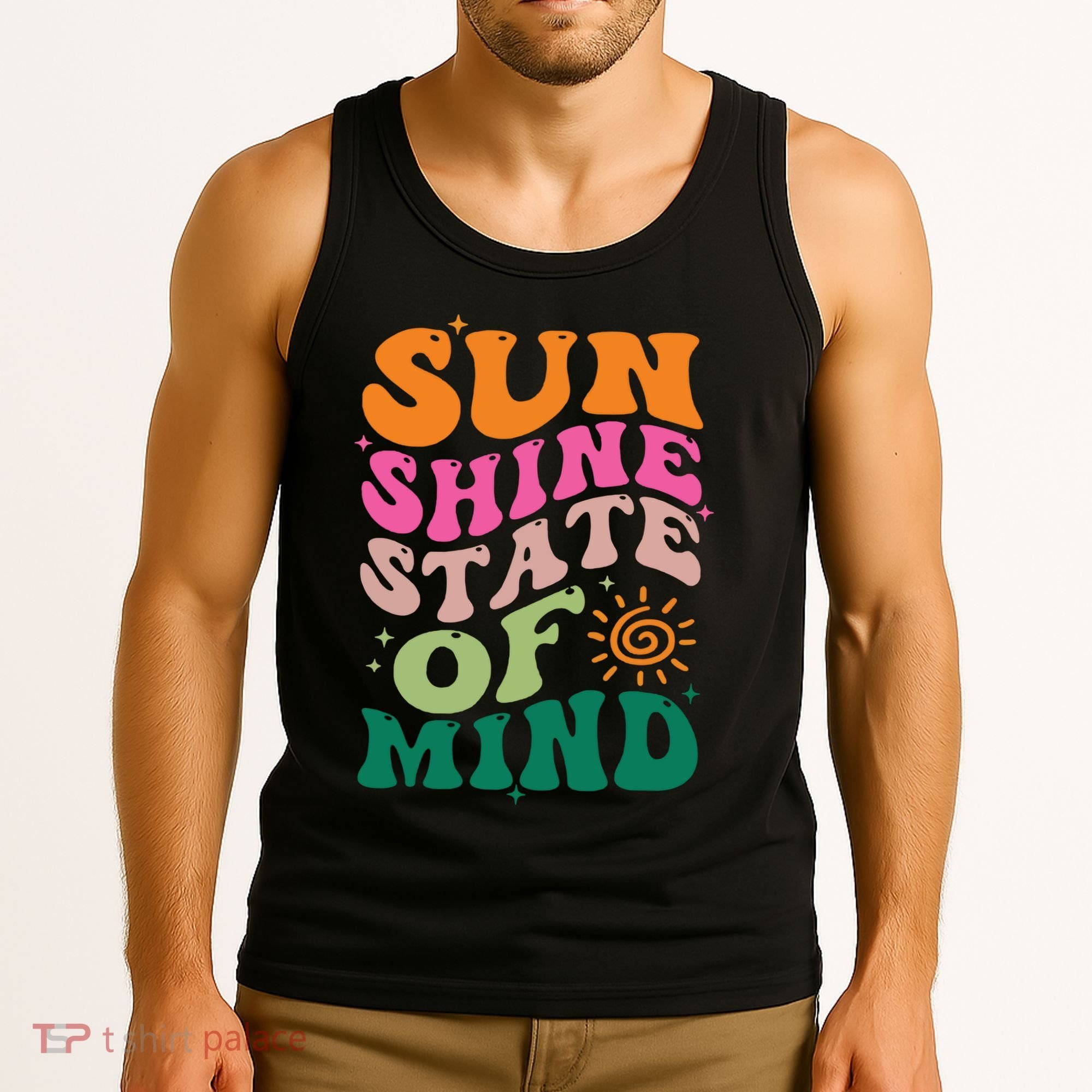 Retro Sun Shine On My Mind Vacation Tank Top