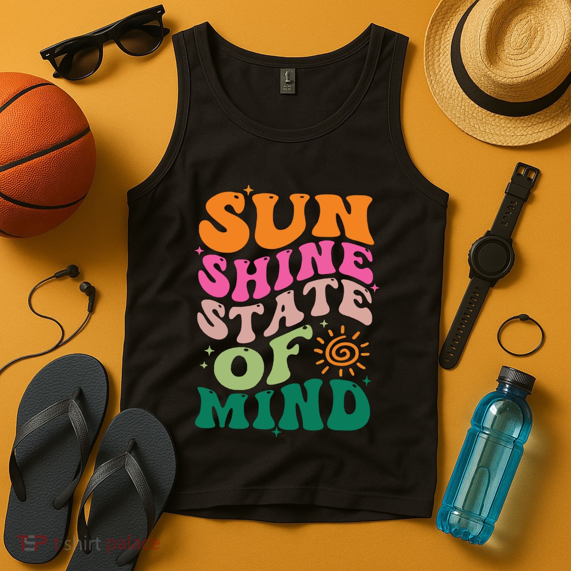 Retro Sun Shine On My Mind Vacation Tank Top