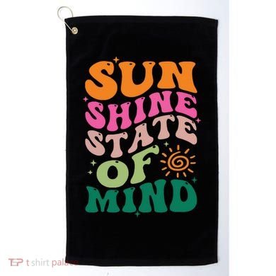 Retro Sun Shine On My Mind Vacation Golf Towel