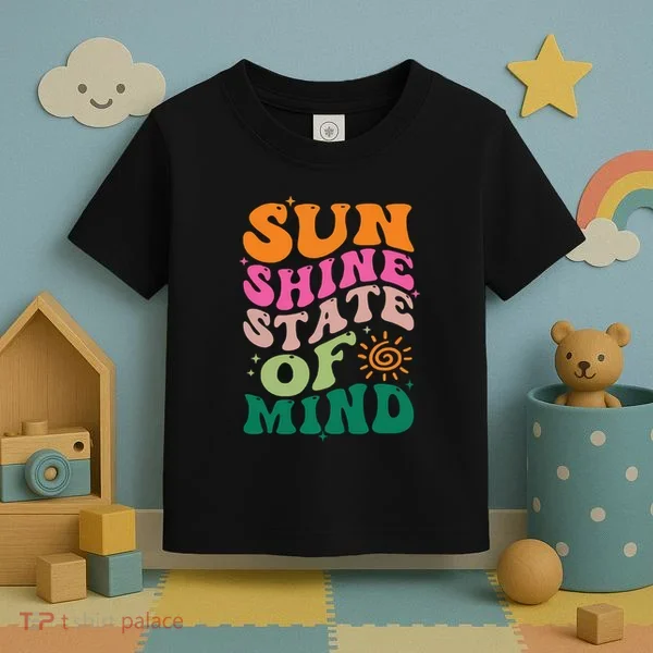 Retro Sun Shine On My Mind Vacation Toddler T-Shirt