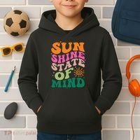 Retro Sun Shine On My Mind Vacation Kids Hoodie thumb 2