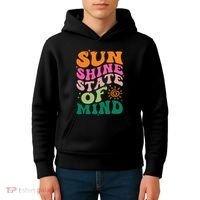 Retro Sun Shine On My Mind Vacation Kids Hoodie thumb 4