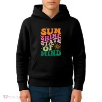 Retro Sun Shine On My Mind Vacation Kids Hoodie thumb 4