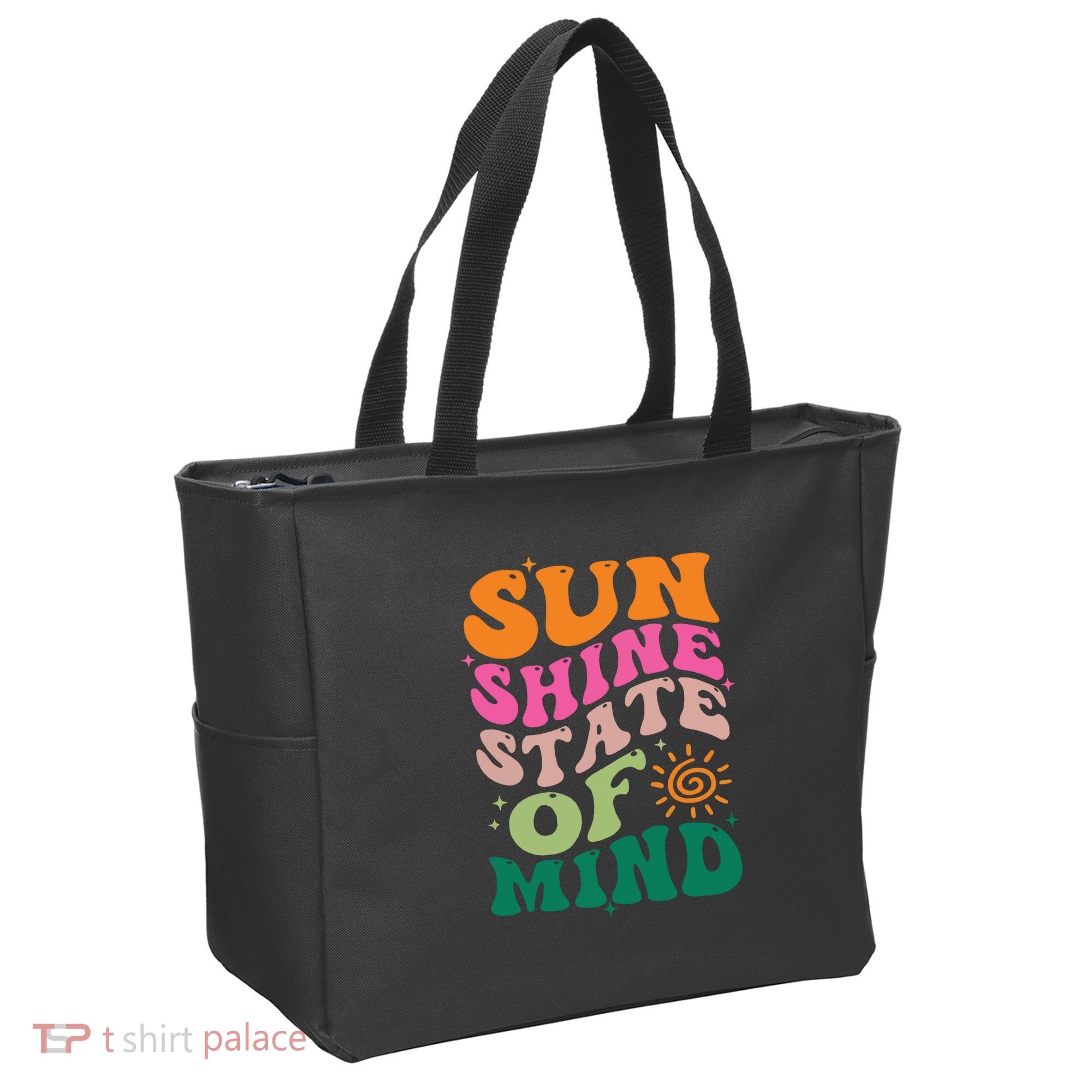 Retro Sun Shine On My Mind Vacation Tote Bag