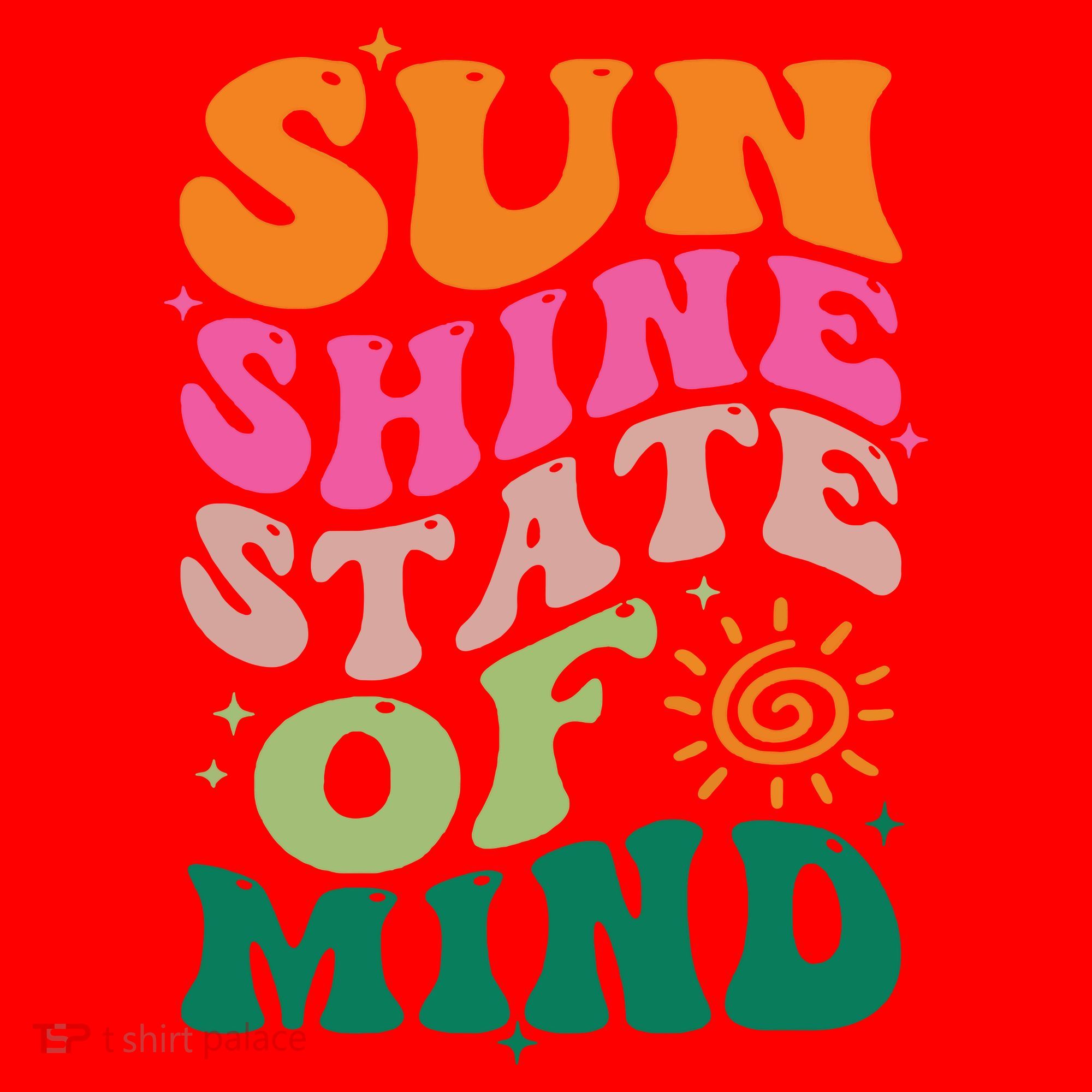 Retro Sun Shine On My Mind Vacation Santa Hat