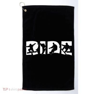 Ride Snowboard Snowboarding Gift Snowboarding Golf Towel