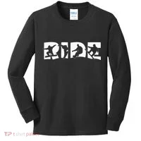 Ride Snowboard Snowboarding Gift Snowboarding Kids Long Sleeve Shirt thumb 0