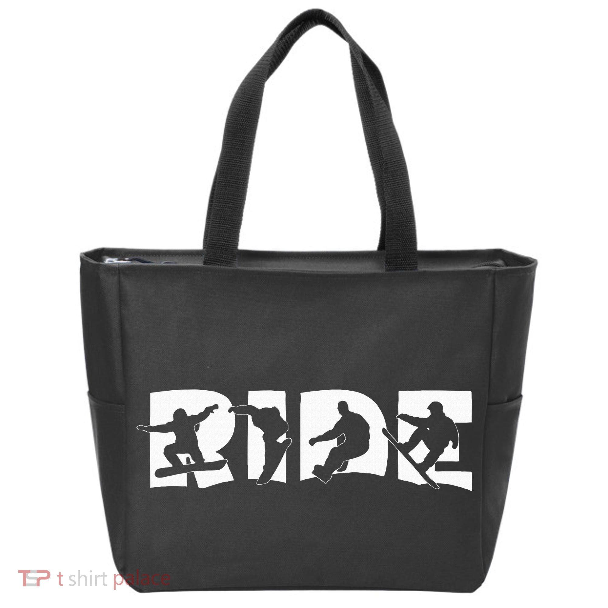 Ride Snowboard Snowboarding Gift Snowboarding Tote Bag