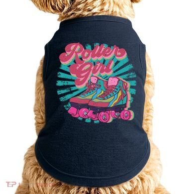 Roller Skate Skating 70s Retro Gift Doggie Tank