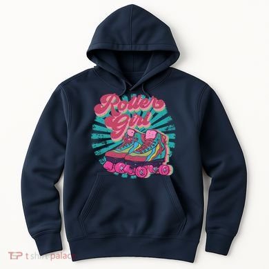 Roller Skate Skating 70s Retro Gift Hoodie