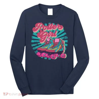 Roller Skate Skating 70s Retro Gift Long Sleeve Shirt