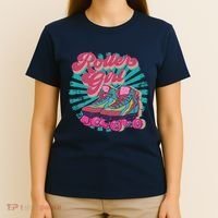 Roller Skate Skating 70s Retro Gift T-Shirt thumb 4