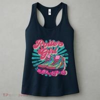 Roller Skate Skating 70s Retro Gift Women's Tank Top thumb 3