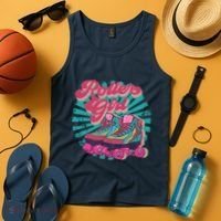 Roller Skate Skating 70s Retro Gift Tank Top thumb 4