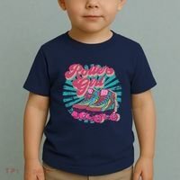 Roller Skate Skating 70s Retro Gift Toddler T-Shirt thumb 2