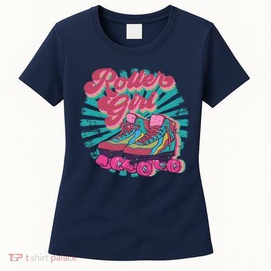 Roller Skate Skating 70s Retro Gift Women's T-Shirt