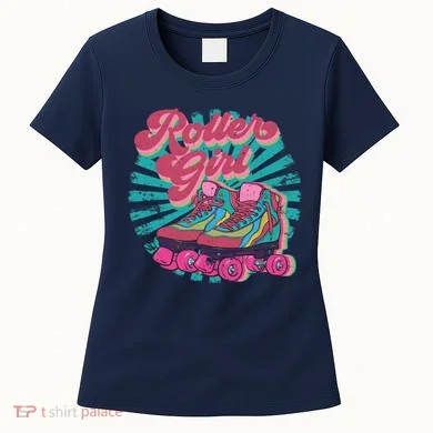 Roller Skate Skating 70s Retro Gift Women's T-Shirt
