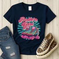 Roller Skate Skating 70s Retro Gift Women's T-Shirt thumb 3