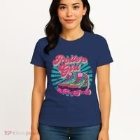 Roller Skate Skating 70s Retro Gift Women's T-Shirt thumb 4