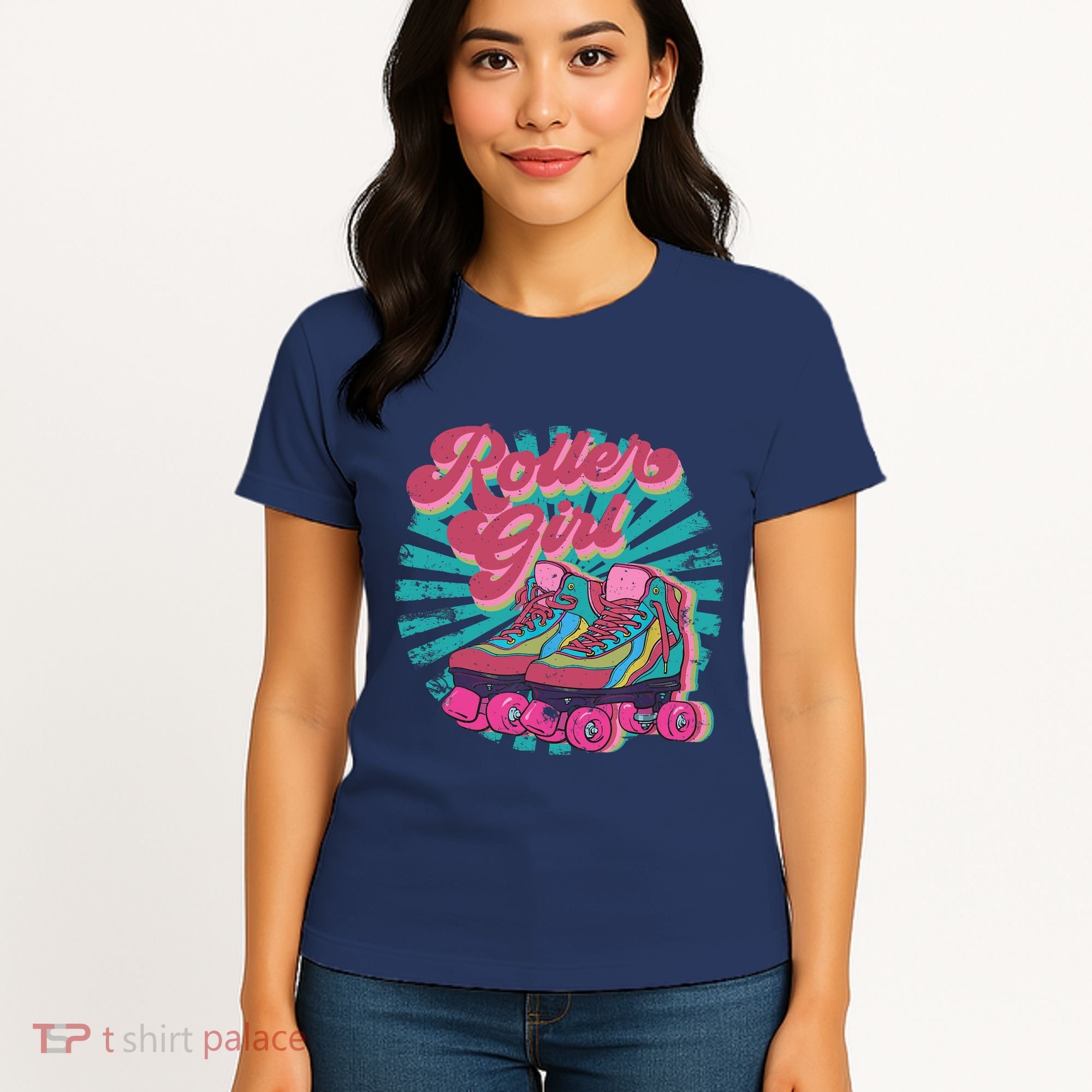 Roller Skate Skating 70s Retro Gift Women's T-Shirt